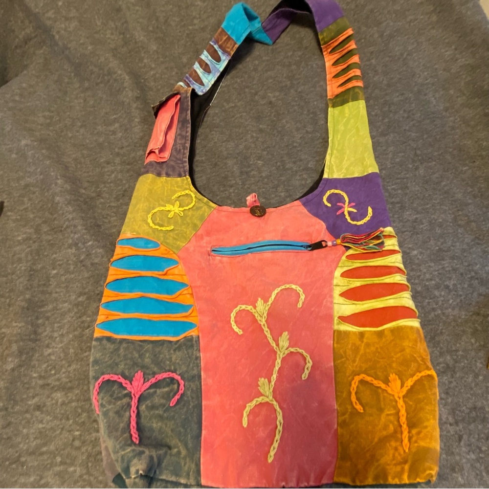 India Boutique Colorful Patchwork Shoulder Bag